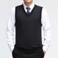 EICHOS High Quality Classic Sweater Vest Men V-neck Pullover Men Business Formal Fashion Plaid Sleeveless Men Knitted Sweater. 