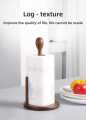 Wooden Kitchen Standing Tissue Paper Towel Roll Rack Holder Holders Toilet Roll Stand Weighted Base.