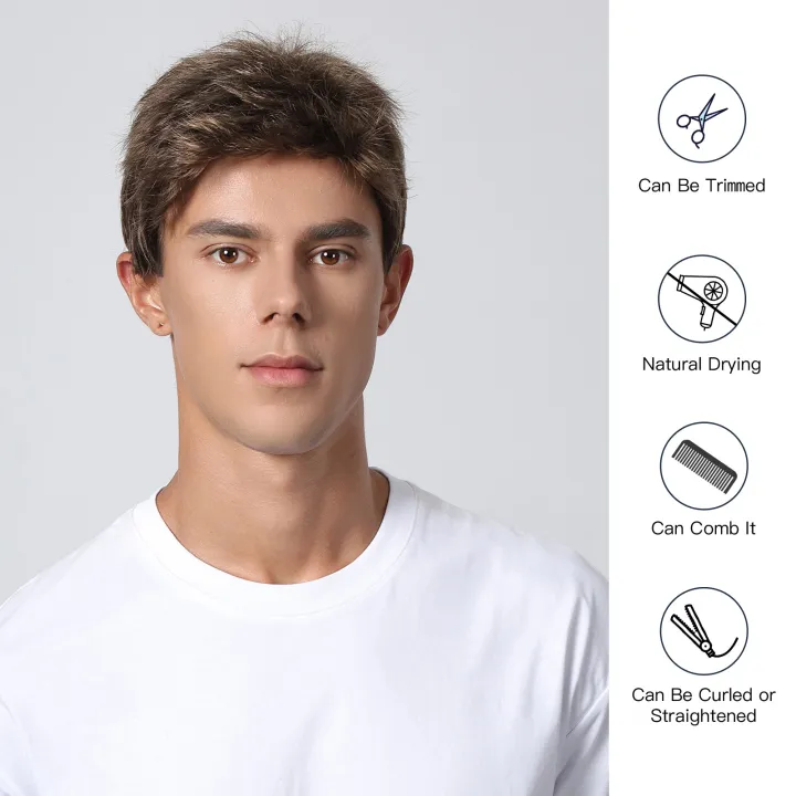 Dark%20Brown%20Men's%20Wig%20Short%20Bob%20Pixie%20Cut%20Natural%20Fluffy%20Hair%20Brown%20Layered%20Wigs%20Low%20Temperature%20Fiber%20for%20Male%20Daily%20Date%20Party%20-%20Image%205