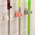 1pcs- Wall Mounted Mop Organizer Holder Brush Broom Hanger Home Storage Rack Bathroom Suction Hanging Pipe Hooks Household Tools.