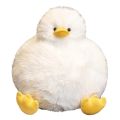 Saite Dudu long-haired duck plush toy cute chubby little white duck pink rabbit grizzly panda doll doll pillow.