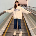 Girls' Sweater Spring and Autumn2022New Korean Style Online Red Western Style Children's Medium and Big Children's Fashionable Top Clothes Spring. 