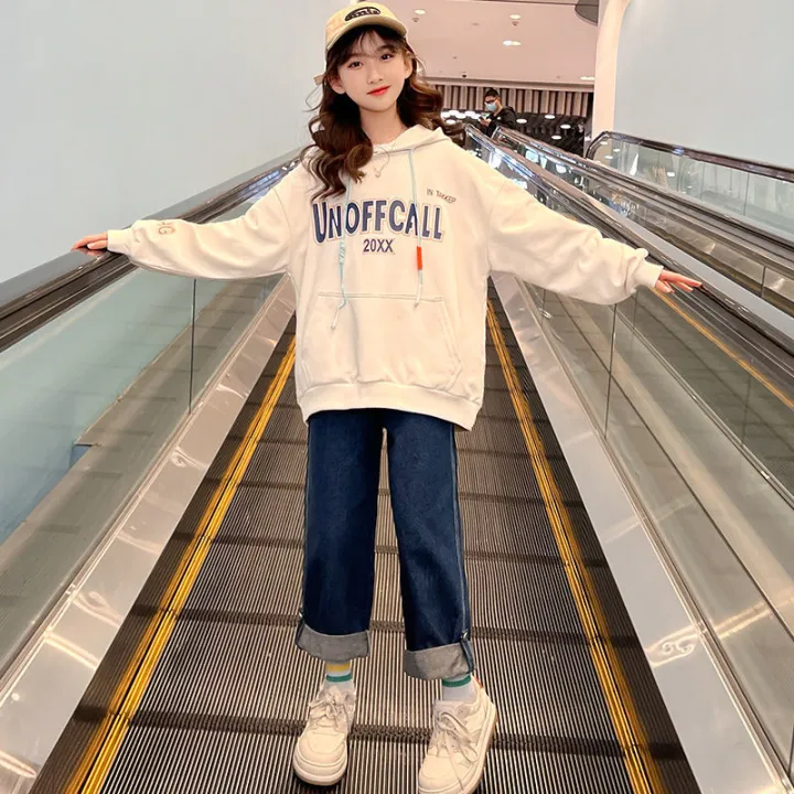 Girls'%20Sweater%20Spring%20and%20Autumn2022New%20Korean%20Style%20Online%20Red%20Western%20Style%20Children's%20Medium%20and%20Big%20Children's%20Fashionable%20Top%20Clothes%20Spring%20-%20Image%206