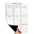 Magnetic Weekly Monthly Planner Calendar Table Dry Erase Whiteboard Schedules Fridge Sticker Message Board A3 Size. 