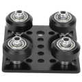 Mini V Gantry Slot Plate Black for 3D Printer Accessories Aluminum Profiles EU Standard 2020. 