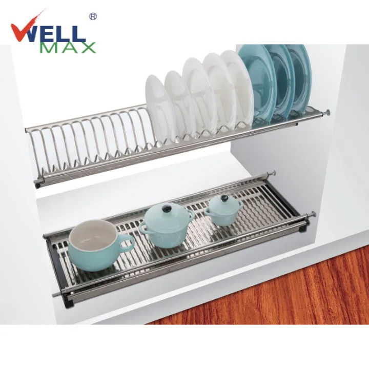 Steel Racks Daraz WellMax SJ304 Stainless Steel Cabinet Adjustable Dish Rack | Daraz.com.bd