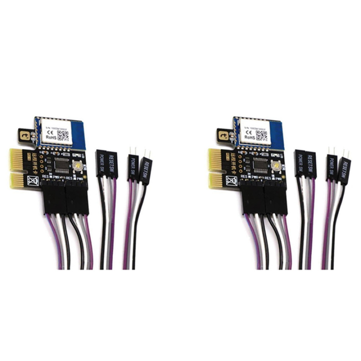 Carte Démarrage PC WiFi Tuya - Contrôle à Distance Par Appli Et Télécommande 433MHz - Pour Ordinateur Fixe