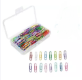 Colorfull Plastic Gem Clip for Paper - Color Paper Clip 29mm - Gems Clip - Multicolor - 200 pis - জেমস ক্লিপ  - স্টক সাপেক্ষে পণ্যের ব্রান্ড ভিন্ন হতে পারে. 