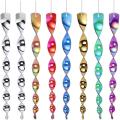 8Pcs Reflective Bird Deterrent Rods, 7 color 30cm Hanging Bird Repellents Reflective Wind Spiral- Keep Birds Away From Your Home, Garden, Patio. 