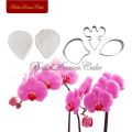 5pcs/set Orchid Petal Veiner Silicone Mold Stainless Steel Cutter Molds DIY Handmade Fondant Flower Mould Cake Decorating Tool. 