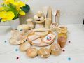Wooden Kids Kitchen Play Set – 34pcs Wooden Cooking Toy | Safe & Non-Toxic Pretend Play Gift for Kids. 