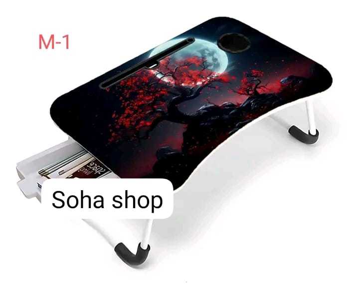 waterprofMulti-function and Removable Stand Folding Computer Laptop Desk Small Bed Desk Simple Dormitory Lazy Table Bed with Laptop Table with Holder Slot Portable Table Stand for Laptop Tablet Reading Table - cloth stand"
