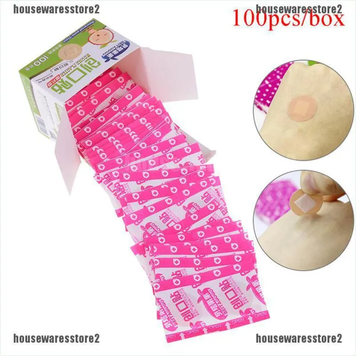 100Pcs/Box Mini Round Disposable Medical Adhesive Bandage Band-aid Wound Plaster