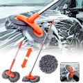 Orange Car Wash Brush Good Quality 58cm Telescoping Long Handle Car Brush Microfiber Car Wash Mop for Car. 