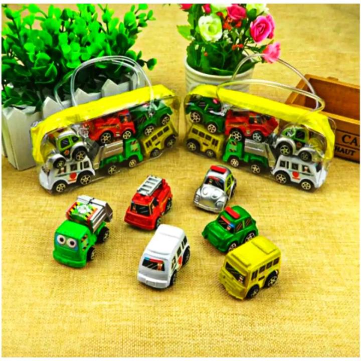 Car Toy 6 Piece Mini Poolover Car Toys For Kids - Drive Into Playtime With Our Mini Car Toy Set, Offering Hours Of Entertainment