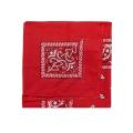 Set of 3 bandanas Paisley Man and Woman 57 x 57 cm Black + Red + navy blue.