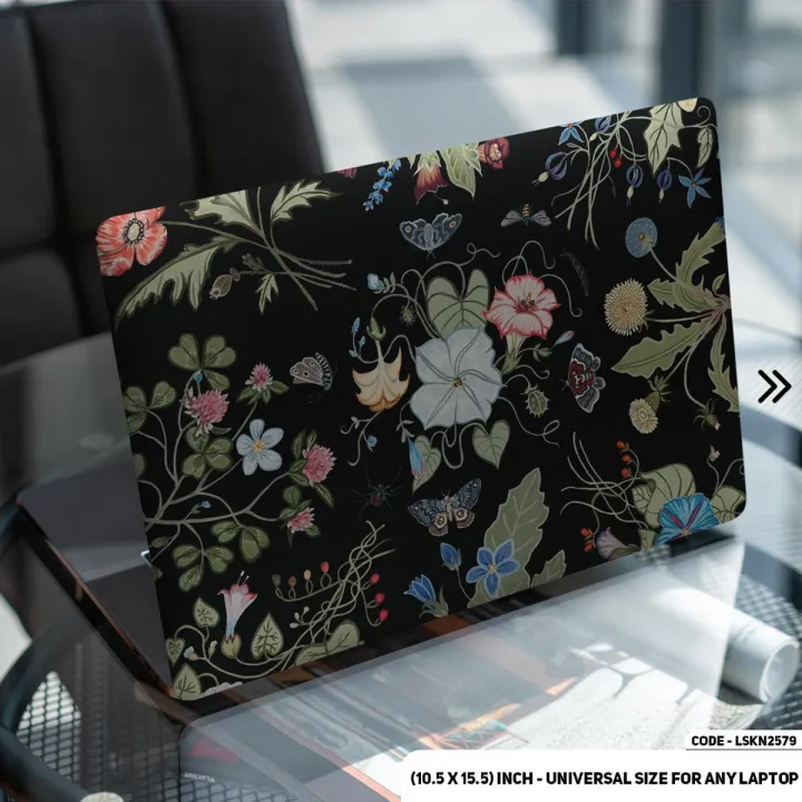 Luxury%20Brand%20Iconic%20Flora%20Design%20Pattern%20Laptop%20Sticker%20&%20Laptop%20Skin%20Removable%20Waterproof%20Sticker%20For%20All%20Kind%20of%20Laptop%20-%20(10.5X15.5%20Inch)%20-%20LSKN2579%20-%20Canvas%20Work%20-%20Image%202