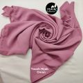 Premium Quality Hijab Dusky Pink Chiffon Georgette Size: 90 X 30 Inch, Non Transfarent & Summer Comfortable. - Hijab - Hijab Collection - Niqab. 