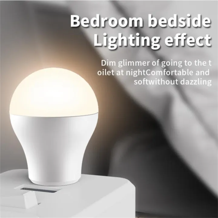 2Pcs%20Rechargeable%20Battery%20Powered%20%20USB%20Night%20Light%20Mobile%20Power%20Charging%20Eye%20Protection%20Reading%20Indoor%20Plug-in%20LED%20Small%20Round%20Lights%20-%20Image%203