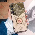 For Samsung Galaxy A35 A55 Phone Case Fashion Diamond Mirror Cover Luxury Clover with Kickstand Bracket Lanyard for Galaxy A35 A55 Cover Casing HP. 