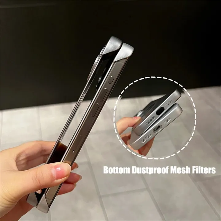 HOCE%20Metallic%20Frameless%20Logo%20Hole%20Magnetic%20Phone%20Cases%20For%20iPhone%2012%2013%2014%2015%2016%20Pro%20Max%2014%2015%20Plus%20MagSafe%20Case%20With%20Lens%20Film%20Protector%20Luxury%20Ultra%20Thin%20Hard%20Back%20Cover%20-%20Image%205