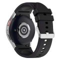 Leather Silicone Watch Band For Samsung Galaxy Watch 6 / 6 Classic.