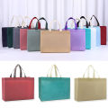 1 PC Non-woven Shopping Bag Large Capacity Foldable Eco Tote Grocery Bags Handbag Fabric Grocery Bag. 