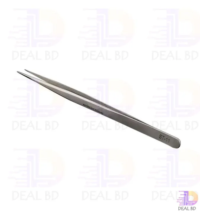 Tweezer%20ST-11%20Professional%20Advanced%20Tweezers%20Straight%20Heavy%20Duty%20Tweezers%20Eyebrow%20Tweezer%20Hair%20Beauty%20Slanted%20Stainless%20Steel%20ST-11%20Tweezer%20Tools%20Sets%20-%20Image%202