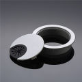 60mm Computer Desk Grommet Table Cable Wire Outlet Cord Plastic Hole Cover Cap. 