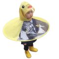 Cute Yellow Duck Cartoon Children Raincoat Jacket Waterproof Outfit Rain Cover Baby Kids Poncho Cloak.