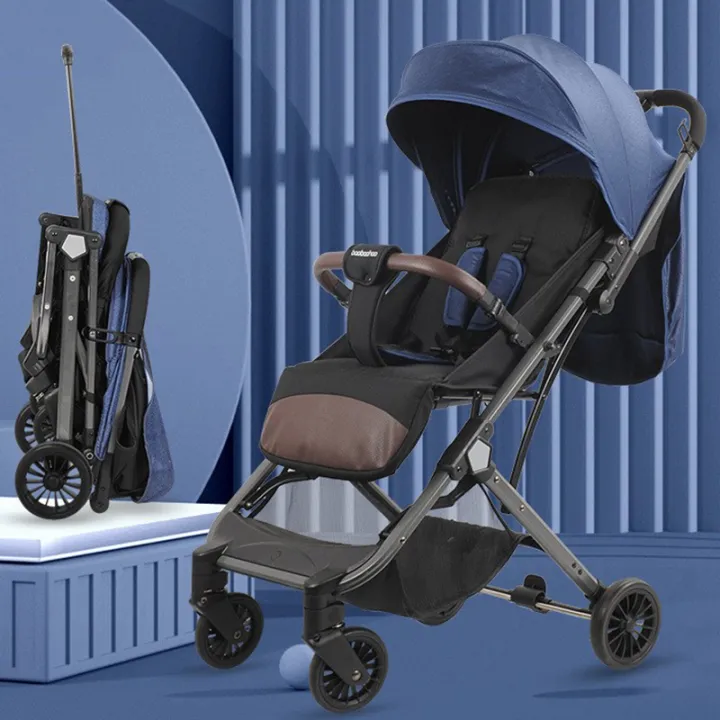 Bao%20Bao%20Hao%20New%20Baby%20Stroller%20Travel%20Pram%20Y%201-Blue%20&%20Grey%20-%20Image%202