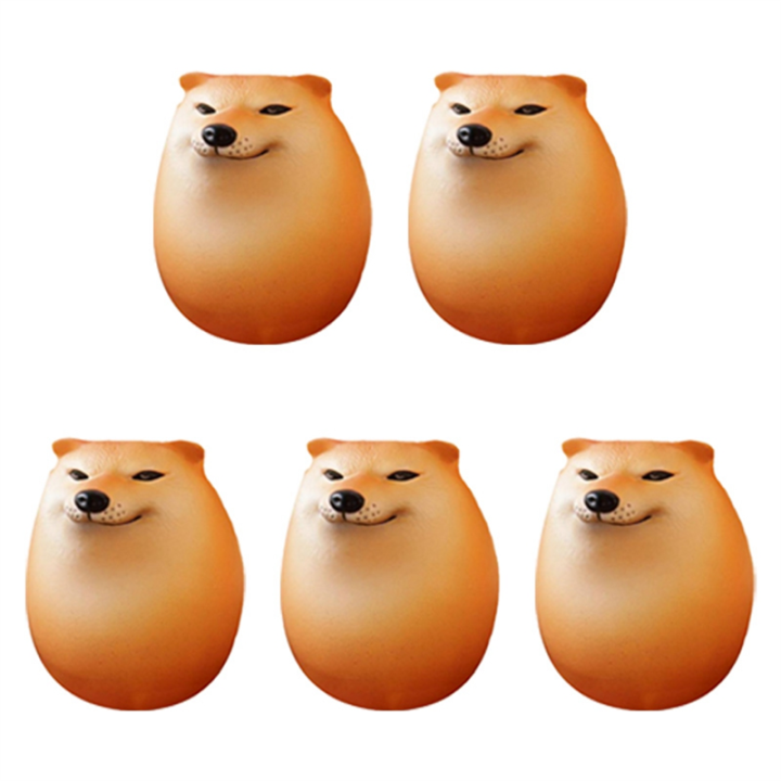 5x Egg Shape Desk Decor Dog & Egg Union Decoration for Home Offices Fun Christmas Gifts