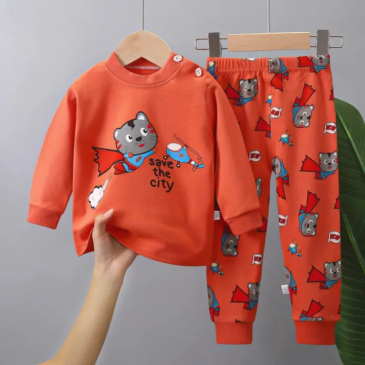 New%202023%20Kids%20Boys%20Girls%20Pajamas%20Cartoon%20Long%20Sleeve%20Cute%20T-Shirt%20Tops%20with%20Pants%20Toddler%20Baby%20Autumn%20Sleeping%20Clothes%20Sets%20-%20Image%207