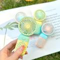 Handheld Cute Mini Usb Small Fan Portable Portable Female Student Dormitory Desktop Small Fan. 