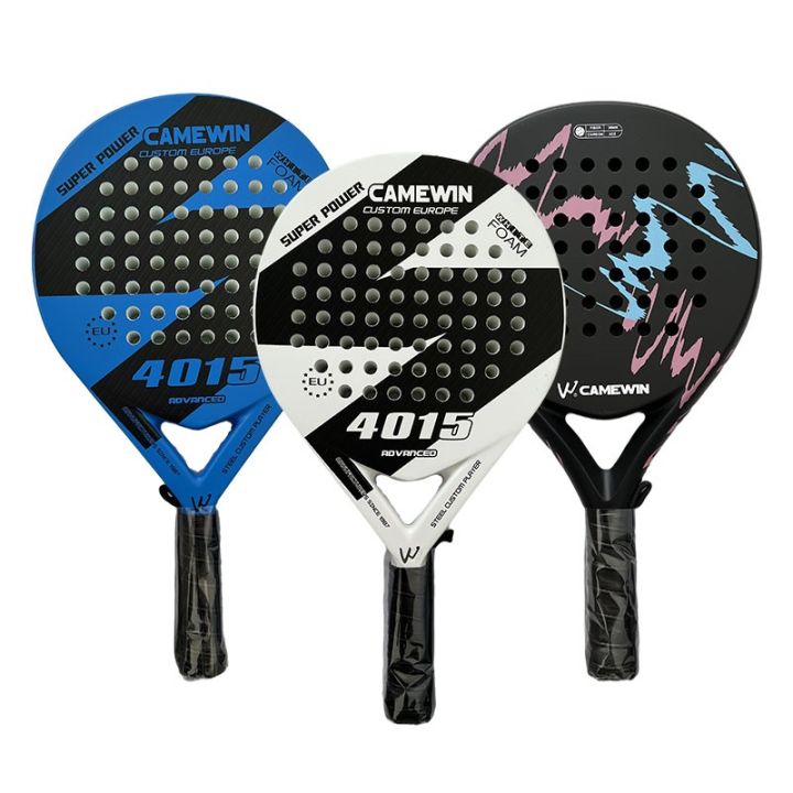 Camewin Paddle Racket Adult Prefessional Carbon Fiber Soft EVA Face ...