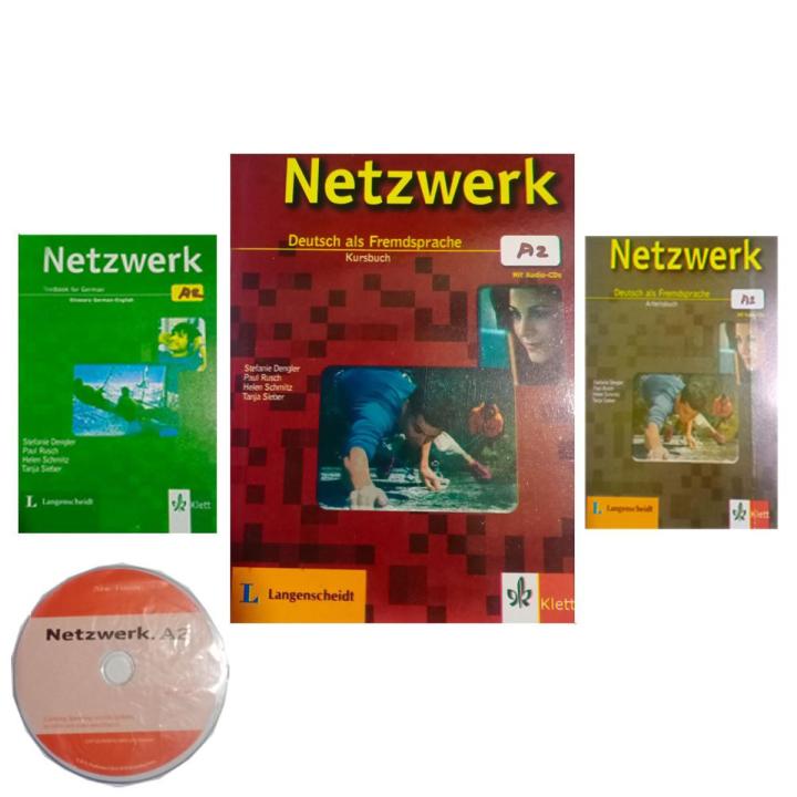 Netzwerk Deutsch als Fremdsprache A2 (Textbook + Workbook + Glossar)