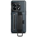 (New)For OnePlus 11 5G Suteni H13 Card Wallet Wrist Strap Holder PU Phone Case.