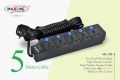 Maxline ML-512 Multiplug 5 Port Extention Socket 5 Meters - Multi Plug - Multi Plug.
