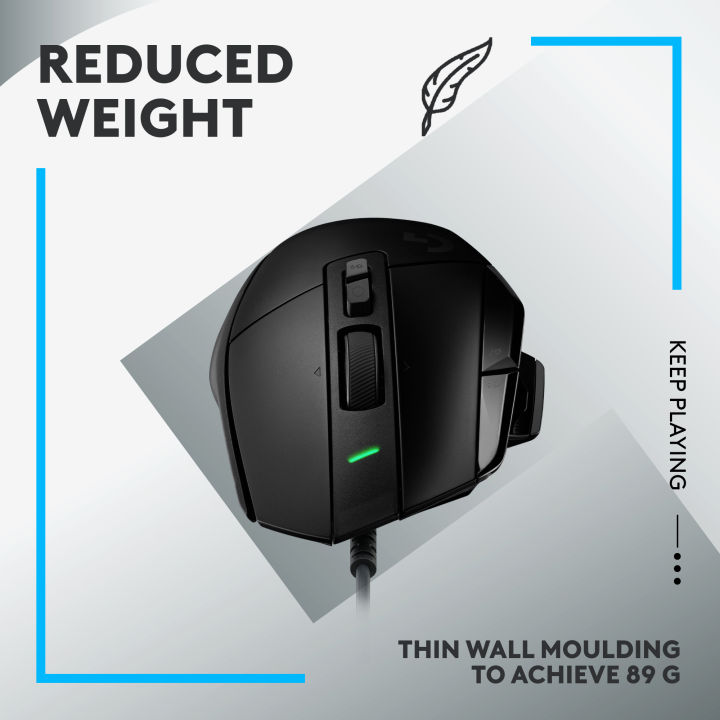 Logitech%20G502%20X%20Wired%20Gaming%20Mouse%20-%20LIGHTFORCE%20Hybrid%20Optical-Mechanical%20Primary%20switches,%20Hero%2025K%20Gaming%20Sensor,%20Compatible%20with%20PC/macOS/Windows%20-%20Image%206