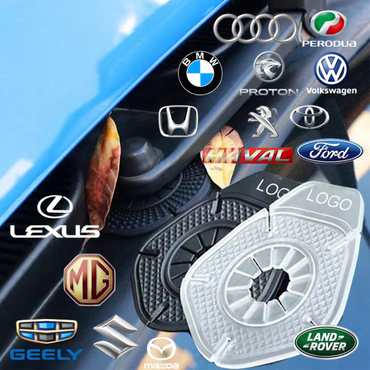 Black Silicone Car Windshield Wiper Hole Protector Cover Dustproof Accessories E