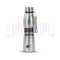 Prox Stainless Steel Vacuum (1000ml) Single Layer SS Non Thermal Silver Water Bottle_WB-2159. 