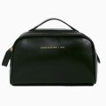 Double Zipper Toast Travel Makeup Bag for Women Cosmetic Bag Large Capacity Makeup Bag Storage Organizer PU Leather Toiletry Bag.