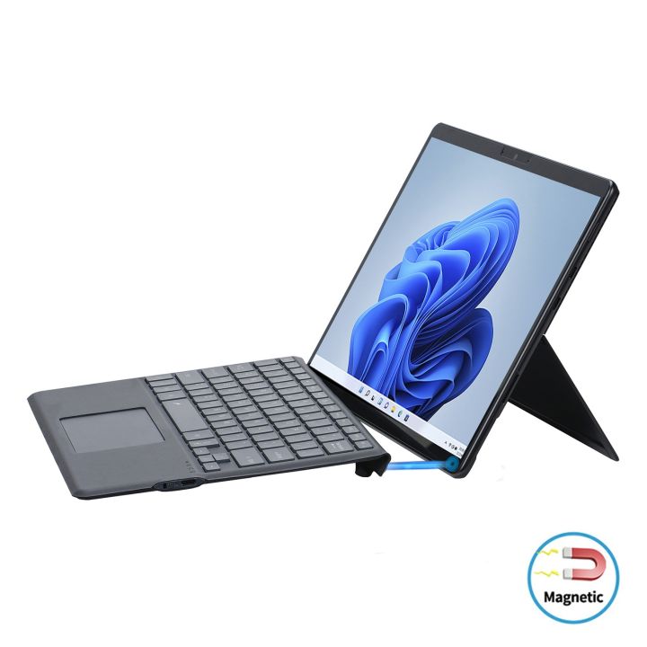 For Microsoft Surface Pro 8 Colorful Backlight Bluetooth Keyboard