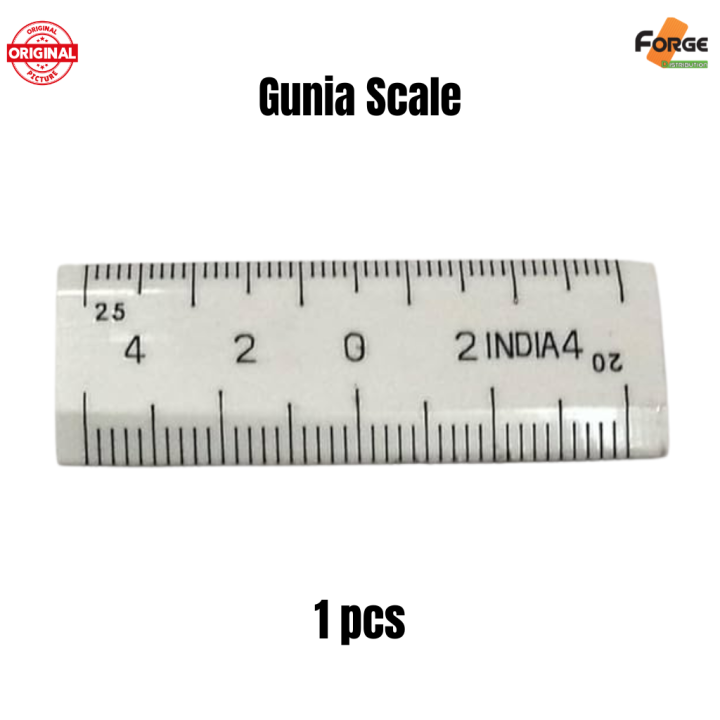 Gunia Scale (Big) White Color – Durable Land Surveying & Measurement Scale for Surveyors, Engineers, and Architects