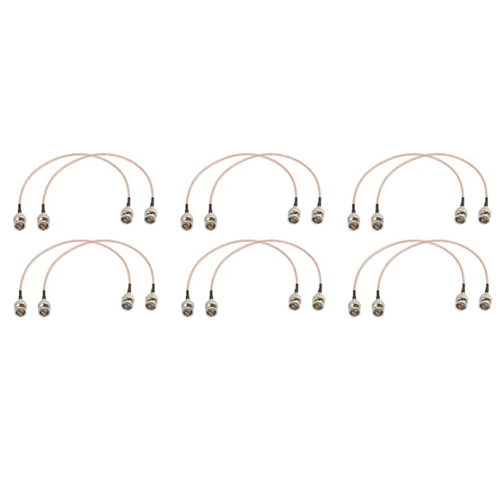 12Pcs 3G HD SDI Cable BNC Cable 30cm 75 Ohm for Cameras Video Equipment Supports HD-SDI 3G-SDI 4K 8K Video Cable