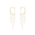 Women'S Jewelry Tassel Earrings Fashionable Gifts Golden Color Earrings Bohemia Style Dainty Design Drop Dangle Earrings for Party Wedding Daily Wear Gift For Her Bohemian Style Enthusiasts.