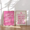 Fashion Pink Quotes Aesthetic Posters And Prints Disco Ball Canvas Painting Wall Art Picture Nordic Girl Room Living Room Decor. 