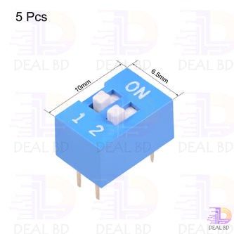 3Pcs%202%20Position%20DIP%20Switch%202.54mm%20Pitch%20Horizontal%20DIP%20Switch%20Two%20Positions%20Piano%20Type%20Dial%20DIP%20Slide%20Switch%20For%20Electronics%20Circuit%20PCB%20-%20Image%207