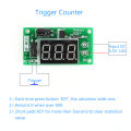 DC 12V Trigger Counter Module Accumulator 3-Bit Red 0.36 inch 0.36" Digital Tube Display. 
