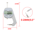 Digital Display Thickness Gauge Electronic LCD Micrometer Metric Wall Thickness Measurement Tools 0-20mm Elbow Style. 